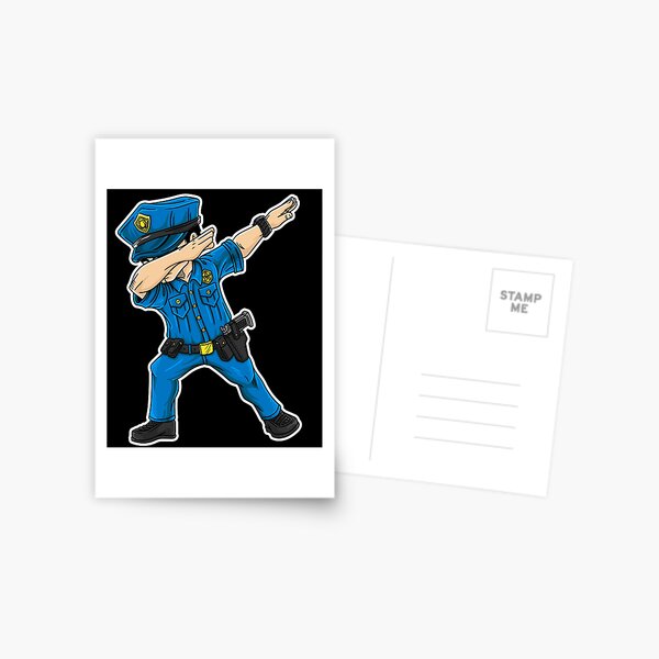 Dabbing Police - Funny Policeman Dab Dance Postcard