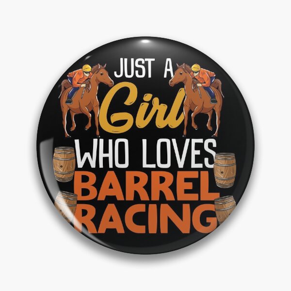 Artikelvorschau, Nur ein Mädchen, das Barrel Racing liebt Rodeo und Pferdeliebhaber entworfen und verkauft von Dancing Dolphin Crafts.
