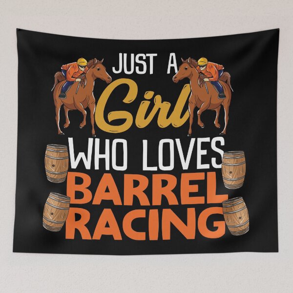 Item preview, Just A Girl Who Loves Barrel Racing | Rodeo and Horse Lover designed and sold by Dancing Dolphin Crafts.