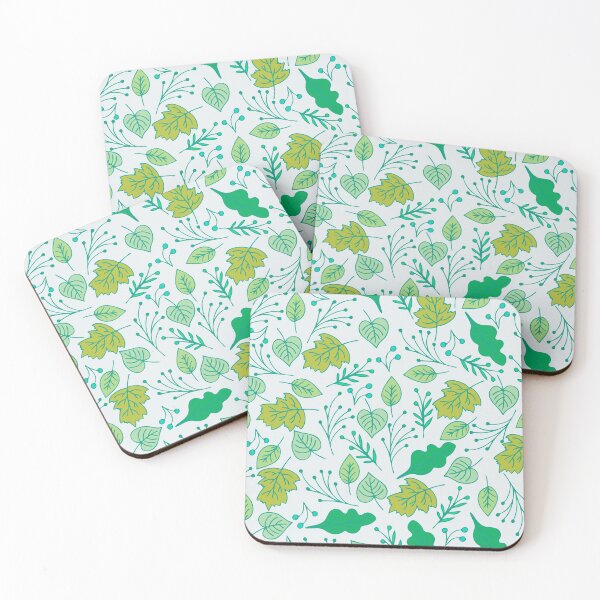 Item preview, colorful Abstract Leaves Seamless Pattern green vector graphic designed and sold by mashmosh.