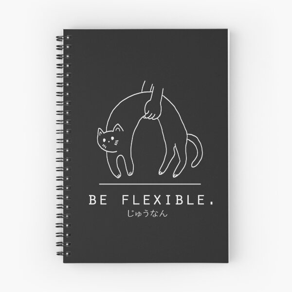 Item preview,  Be Flexible Kawaii Cat Minimalist/Simple Art (Black) designed and sold by Neroaida.