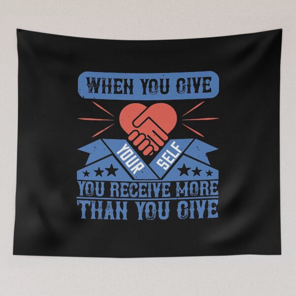 Item preview, When You Give Yourself,  You Receive More Than You Give designed and sold by GoodVibeDesign.