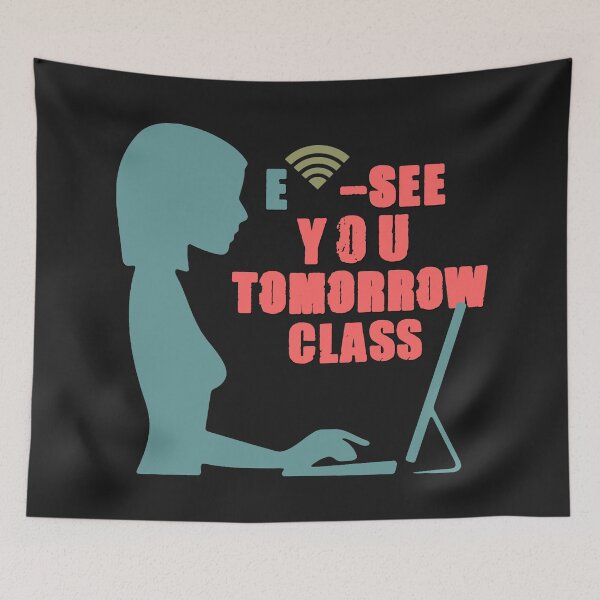 Item preview, E-See You Tomorrow Class - Funny Teacher On A Computer Retro Art  designed and sold by leo121687.