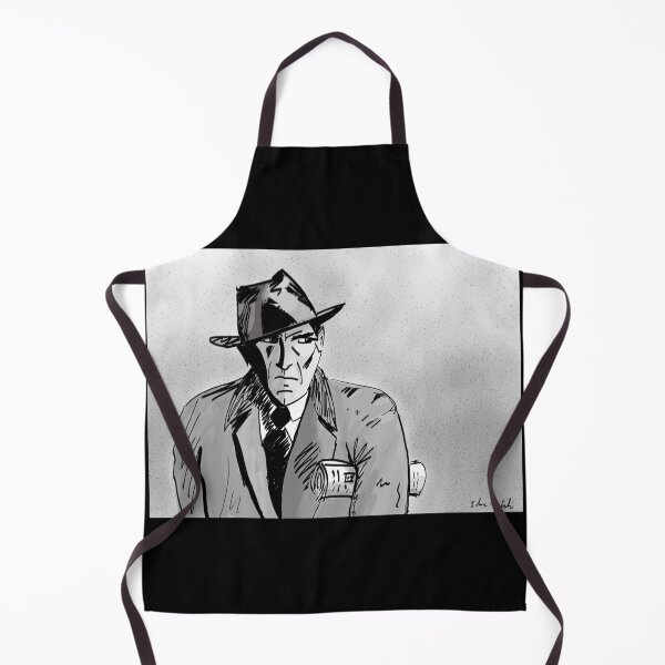 Item preview, Film Noir Character with Hat, Coat and Paper on a Grey Day designed and sold by ibadishi.