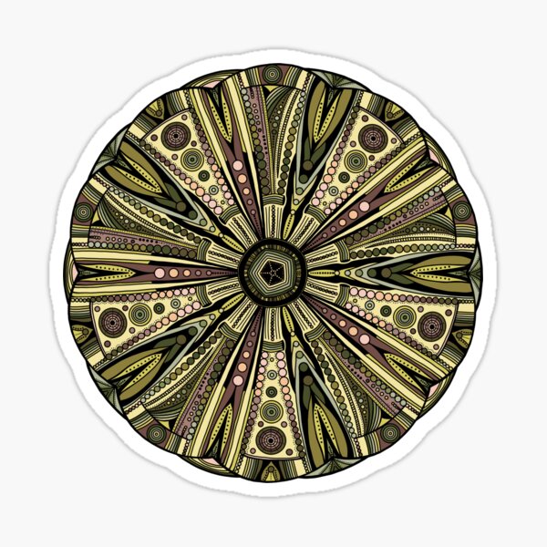 Seaside Urchin Mandala Sticker