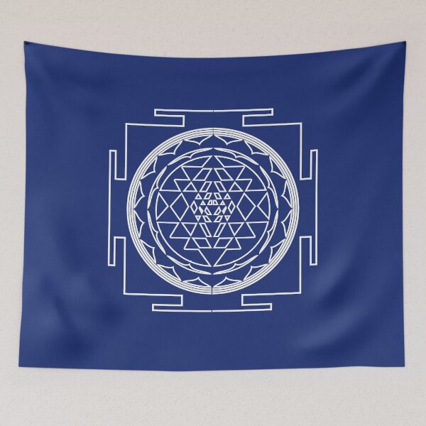Item preview, Sri Yantra Meditation Mandala Chakra Yoga Tantra white designed and sold by h44k0n.