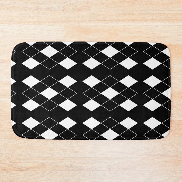 Item preview, Floor OF White Black Squares Pattern designed and sold by basitcv.