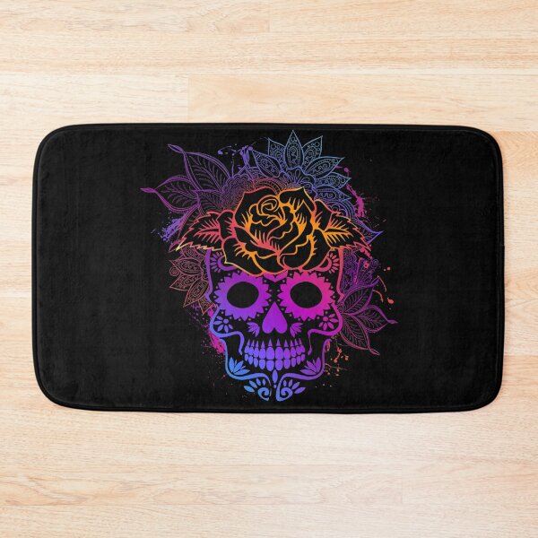 Item preview, Woman skull with pink flowers and leaves designed and sold by Astralia.