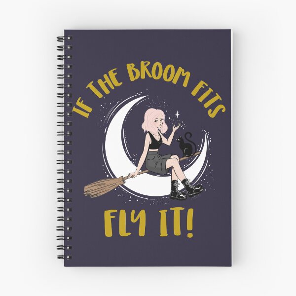 Item preview, If the broom fits funny halloween witch pun designed and sold by GoodyLeo.