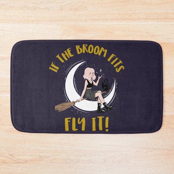 Item preview, If the broom fits funny halloween witch pun designed and sold by GoodyLeo.