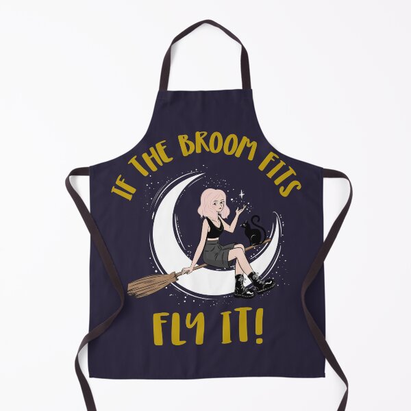 Item preview, If the broom fits funny halloween witch pun designed and sold by GoodyLeo.