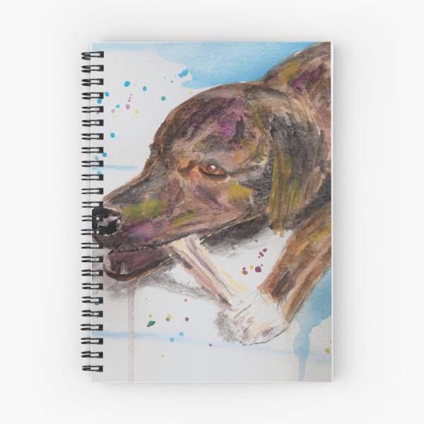 Item preview, Loose Watercolor Portrait of a Dog Chewing Bone designed and sold by ibadishi.