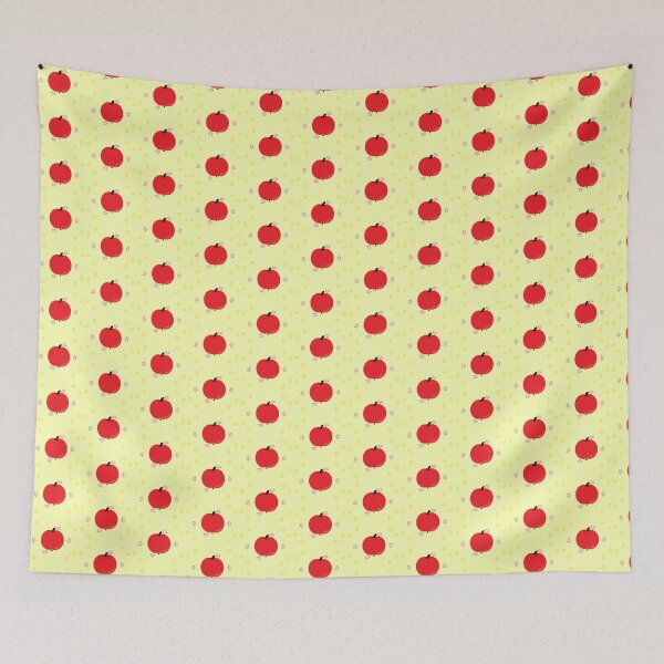 Item preview, stars red apple yellow background designed and sold by miaterinka.