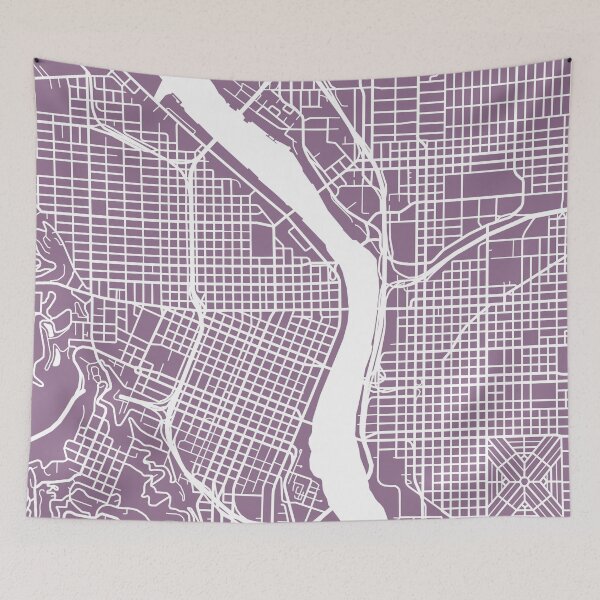 Item preview, Portland, Oregon Map Art designed and sold by CartoCreative.