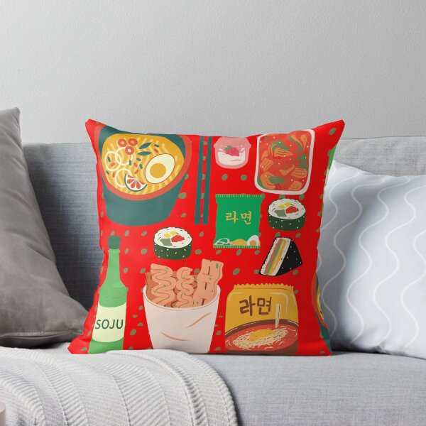 Item preview, Korean Food Tsirt Tee Shirts Goodness Soju Kimchi Kimbap Strawberry Milk Cute Funny Kawaii Graphic Cartoony Design for Apparel Accessories Home Decor Skins Totes Bags Wall Art Stickers designed and sold by Rocbebe.
