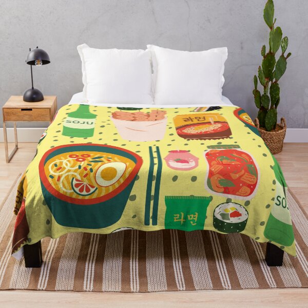 Item preview, Korean Food Tsirt Tee Shirts Goodness Soju Kimchi Kimbap Strawberry Milk Cute Funny Kawaii Graphic Cartoony Design for Apparel Accessories Home Decor Skins Totes Bags Wall Art Stickers designed and sold by Rocbebe.