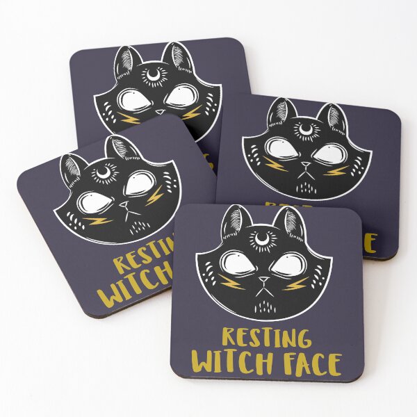 Item preview, Resting witch face funny halloween cat witch pun designed and sold by GoodyLeo.