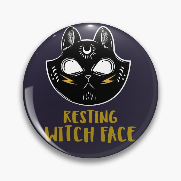 Item preview, Resting witch face funny halloween cat witch pun designed and sold by GoodyLeo.