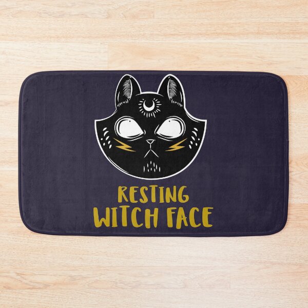 Item preview, Resting witch face funny halloween cat witch pun designed and sold by GoodyLeo.