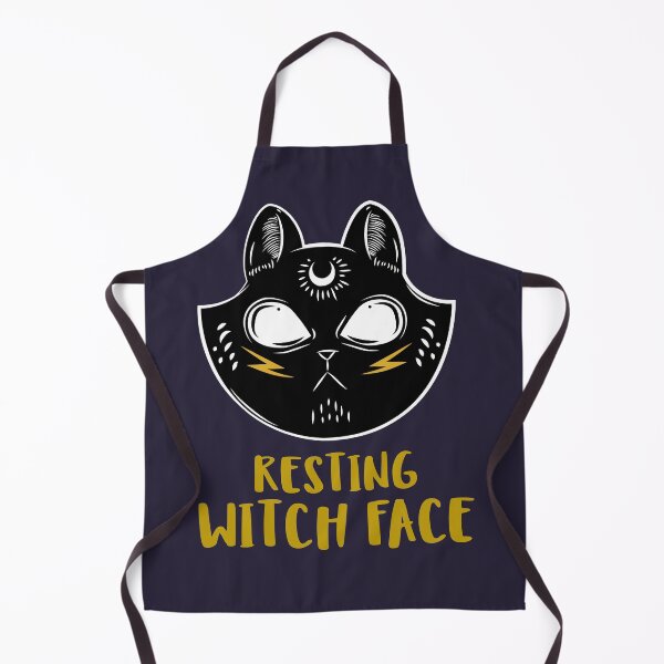 Item preview, Resting witch face funny halloween cat witch pun designed and sold by GoodyLeo.