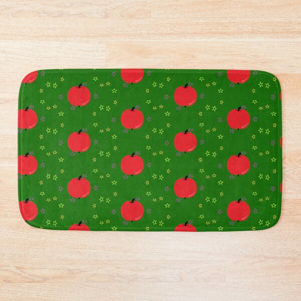 Item preview, stars red apple green background designed and sold by miaterinka.