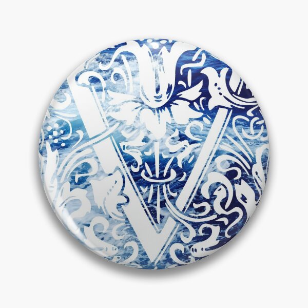 Artikelvorschau, Der Buchstabe V Blue Ocean Waves entworfen und verkauft von yacine12353.