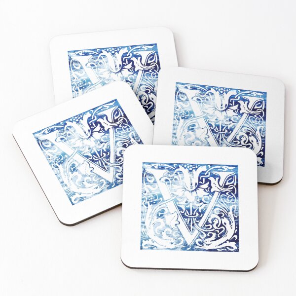 Artikelvorschau, Der Buchstabe V Blue Ocean Waves entworfen und verkauft von yacine12353.