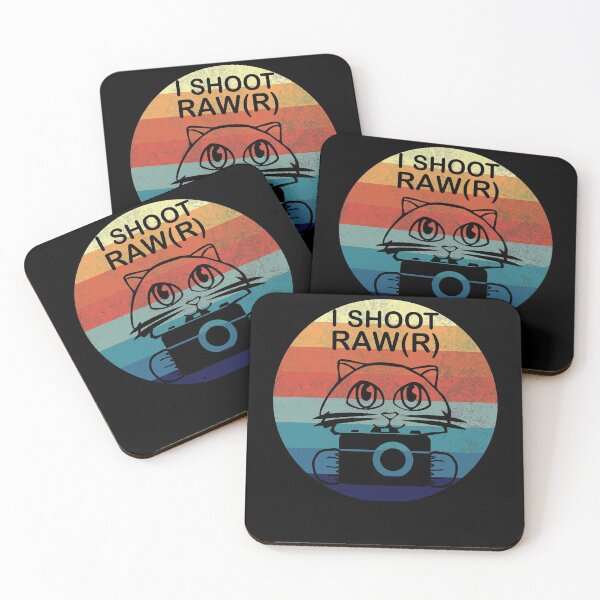 Item preview, I Shoot Raw Cat Photographer Vintage Sun 90's designed and sold by DerNerd.