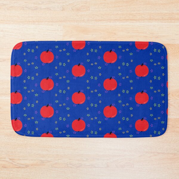 Item preview, stars red apple blue background designed and sold by miaterinka.
