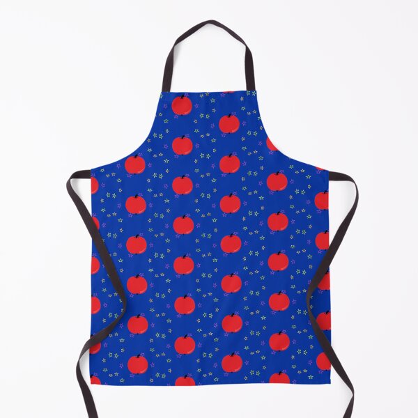 Item preview, stars red apple blue background designed and sold by miaterinka.