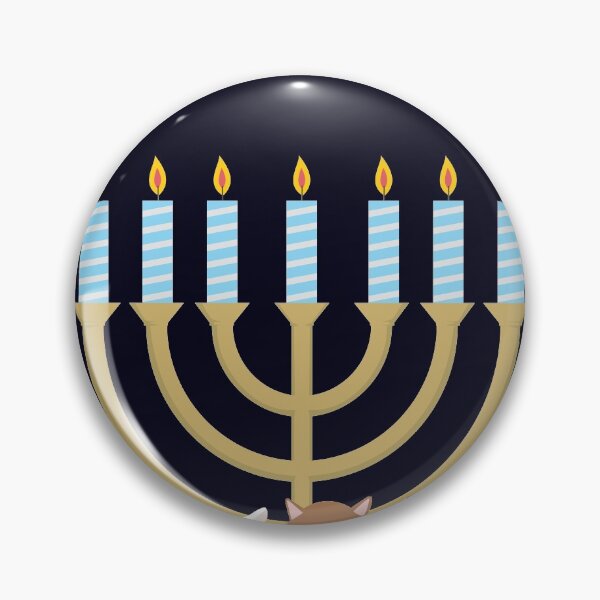 Item preview, Meow Cat Kitten Hanukkiah designed and sold by mmos.