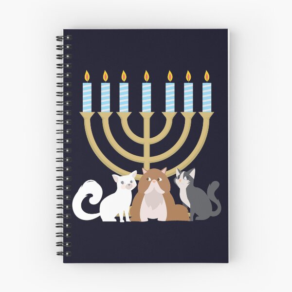 Item preview, Meow Cat Kitten Hanukkiah designed and sold by mmos.