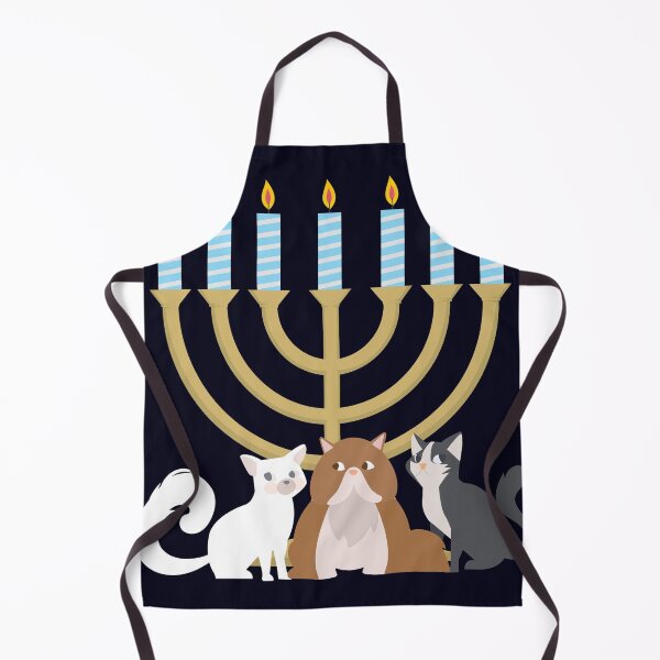 Item preview, Meow Cat Kitten Hanukkiah designed and sold by mmos.
