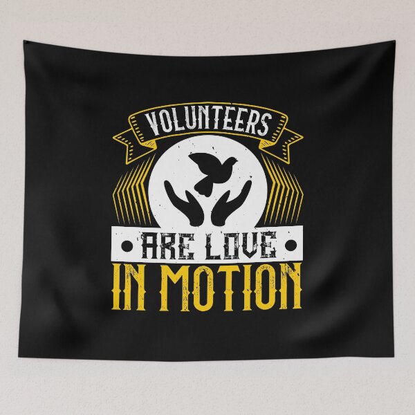 Item preview, Volunteers Are Love In Motion designed and sold by GoodVibeDesign.