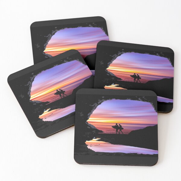 Item preview, Purple Beach Cave Sunset designed and sold by GourangaStore.