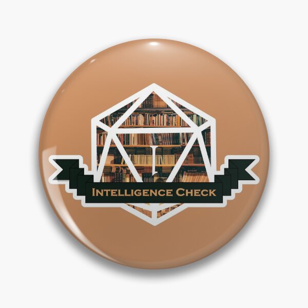 Item preview, Intelligence Check - Natural 1 designed and sold by tangerinesplace.