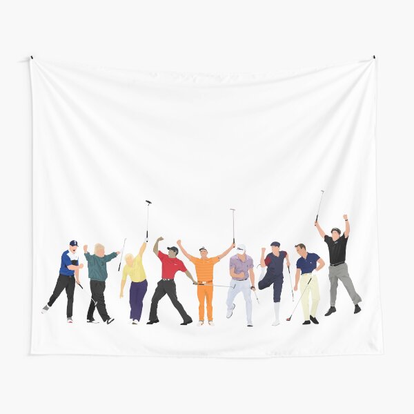 Item preview, Golf Legends, Brooks Koepka, John Daly Jack Nicklaus, Tiger Woods, Rickie Fowler, Justin Thomas, Payne Stewart, Arnold Palmer and Phil Mickelson designed and sold by Joel Thayer.