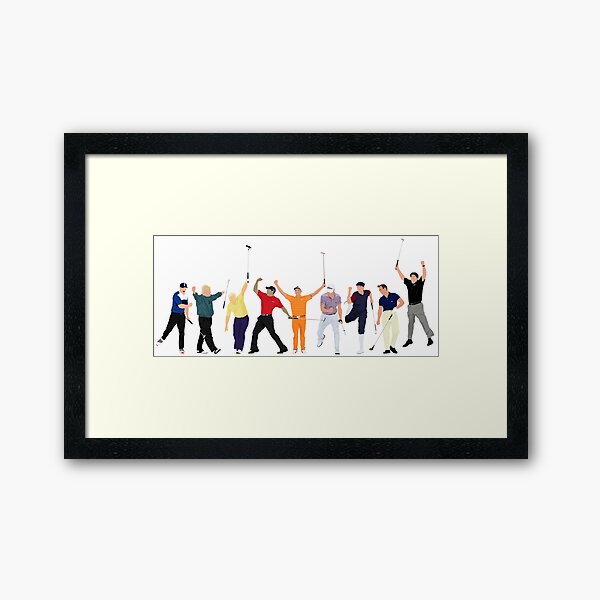 Item preview, Golf Legends, Brooks Koepka, John Daly Jack Nicklaus, Tiger Woods, Rickie Fowler, Justin Thomas, Payne Stewart, Arnold Palmer and Phil Mickelson designed and sold by Joel Thayer.