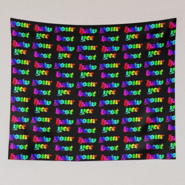Item preview,  yee your best haw neon rainbow designed and sold by rhinestonerodeo.