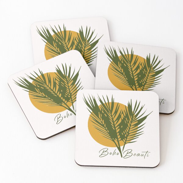 Item preview, Sunset and Palm Leaves designed and sold by bohobeauti.