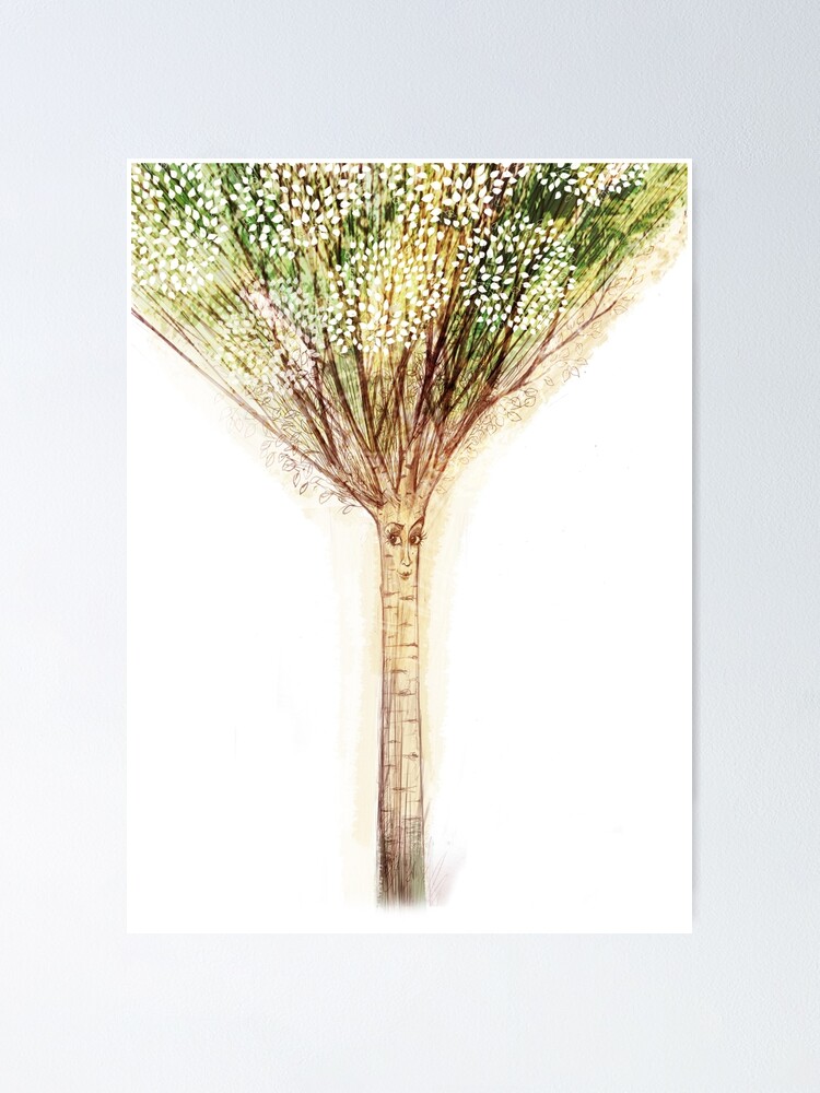 Alternate view of lady birch Poster