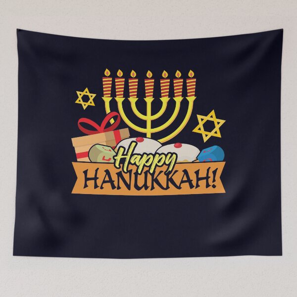 Item preview, Happy Hanukkah Hanukkiah designed and sold by mmos.