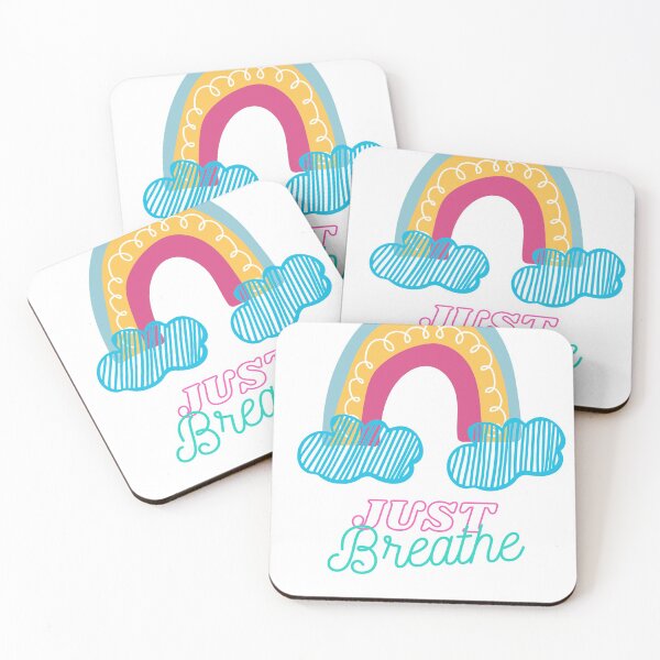 Item preview, JUST BREATHE with rainbow designed and sold by SpicyCherrys.