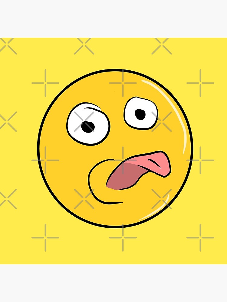 Thinking Face Emoji Funny Meme | Art Board Print