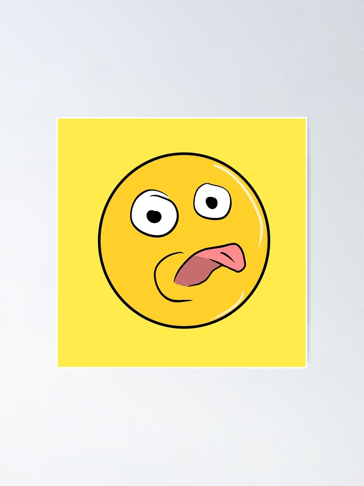 "Give the raspberry emoji " Poster by Pixelgor Redbubble