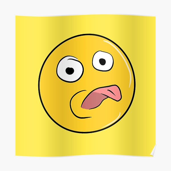 "Give the raspberry emoji " Poster by Pixelgor Redbubble