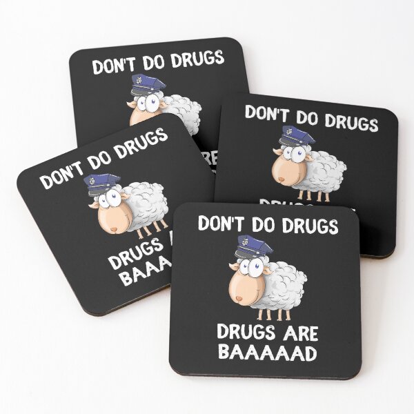 Item preview, Don't Do Drugs Drugs Are Baaaad Sheep designed and sold by IntegrityDesign.