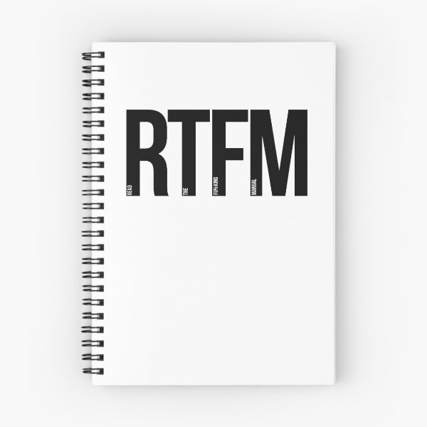 Item preview, RTFM - Read The Fu%king Manual designed and sold by Livitup.