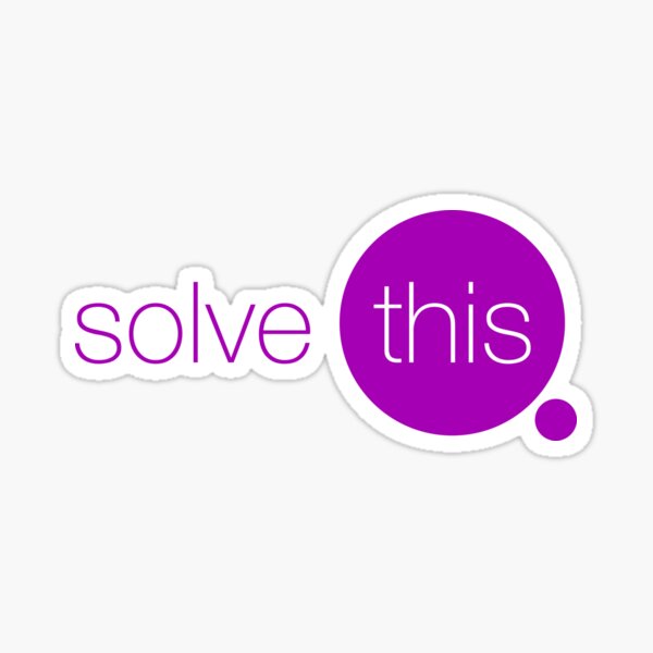 Solve This Sticker