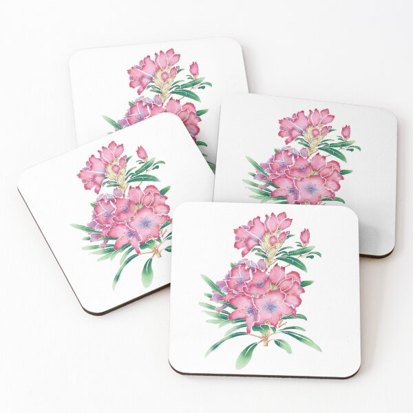 Item preview, Delicate beautiful flowering rhododendron branch designed and sold by AsyaTury.